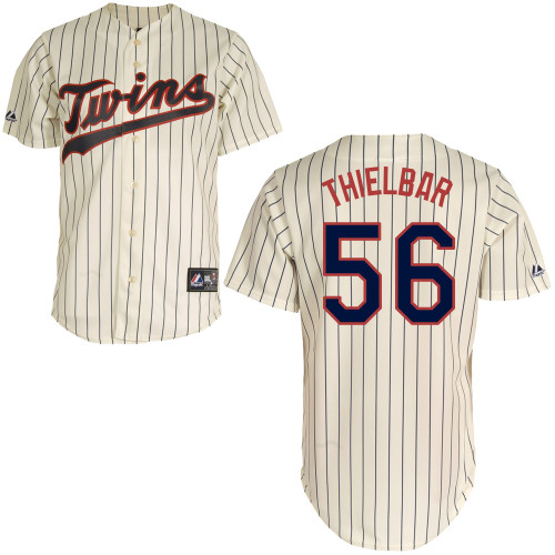 Caleb Thielbar #56 mlb Jersey-Minnesota Twins Women's Authentic Alternate 3 White Baseball Jersey